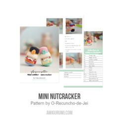 Mini Nutcracker amigurumi pattern by O Recuncho de Jei