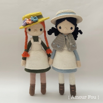Anne & Diana (Kindred Spirits) amigurumi pattern by Amour Fou