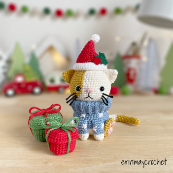 Merry Little Cat amigurumi pattern by erinmaycrochet