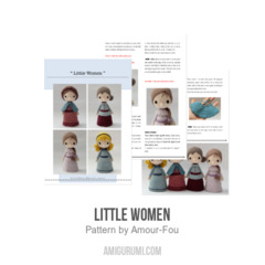 Little Women amigurumi pattern by Amour Fou