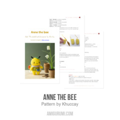 Anne the bee amigurumi pattern by Khuc Cay