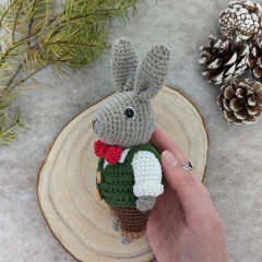 Cute bunny + winter collection amigurumi by La Fabrique des Songes