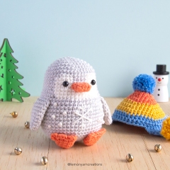 Snowy the Penguin amigurumi pattern by Lemon Yarn Creations