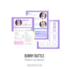 Bunny Rattle amigurumi pattern by Nanani