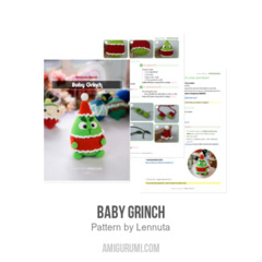 Baby Grinch amigurumi pattern by Lennutas