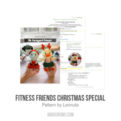 Fitness Friends Christmas Special amigurumi pattern by Lennutas