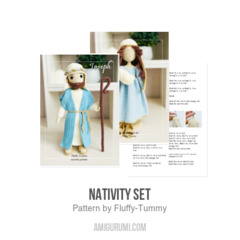 Nativity Set amigurumi pattern by Fluffy Tummy