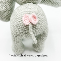 Jewels the Elephant amigurumi by Whimsical Yarn Creations