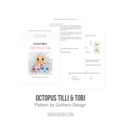 Octopus Tilli & Tobi amigurumi pattern by Gutherz Design