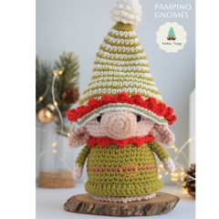 Crochet Christmas Elf pattern amigurumi by PamPino Gnomes