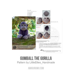 Gumball the Gorilla amigurumi pattern by LittleEllies_Handmade