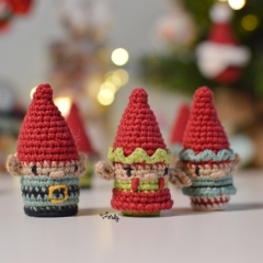 Mini amigurumi elfs 3 versions amigurumi by O Recuncho de Jei