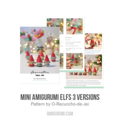 Mini amigurumi elfs 3 versions amigurumi pattern by O Recuncho de Jei
