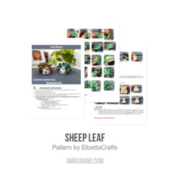 Sheep Leaf amigurumi pattern by ElizettaCrafts