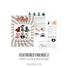 Feathered Friends 2 amigurumi pattern by Janine Holmes at Moji-Moji Design