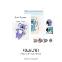 Koala Lovey amigurumi pattern by AmiAmore