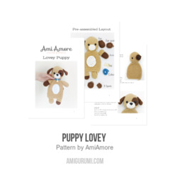 Puppy Lovey  amigurumi pattern by AmiAmore