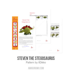 Steven the Stegosaurus amigurumi pattern by IlDikko