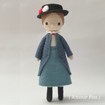 Mary Poppins amigurumi pattern by Amour Fou