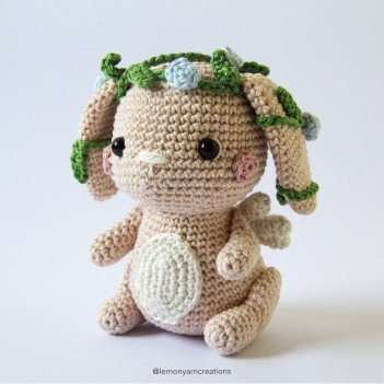 Blue Bell the Magical Bunny amigurumi pattern by Lemon Yarn Creations