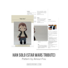 Han Solo (Star Wars Tribute) amigurumi pattern by Amour Fou