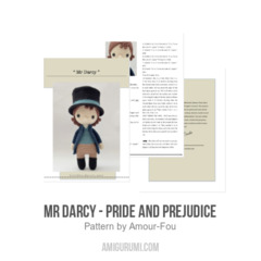 Mr Darcy - Pride and Prejudice amigurumi pattern by Amour Fou