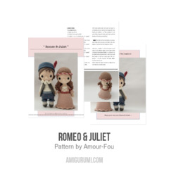 Romeo & Juliet amigurumi pattern by Amour Fou