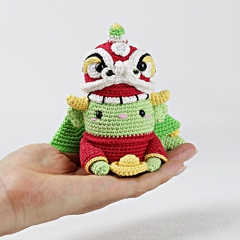 Qiang the chinese dragon amigurumi by Madelenon