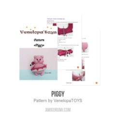 Piggy amigurumi pattern by VenelopaTOYS