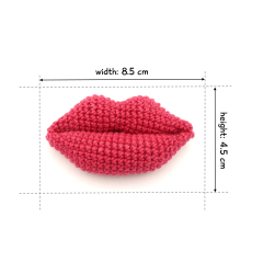 Lips, 3 Sizes Set amigurumi by RoKiKi