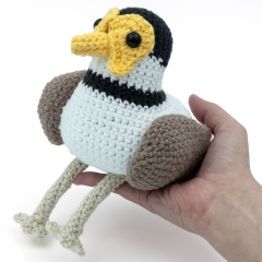 Masked Lapwing Plover Bird amigurumi pattern by MevvSan