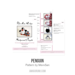Penguin amigurumi pattern by MevvSan