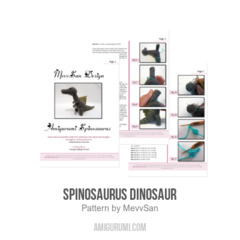 Spinosaurus Dinosaur amigurumi pattern by MevvSan