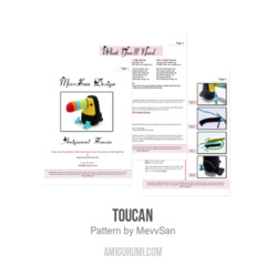 Toucan amigurumi pattern by MevvSan