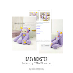 Baby monster amigurumi pattern by TANATIcrochet