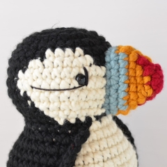 Mick the Puffin amigurumi pattern by Elisas Crochet