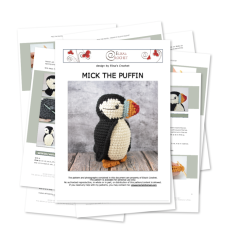 Mick the Puffin amigurumi by Elisas Crochet