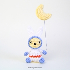 Astro the Space Bunny amigurumi by Lemon Yarn Creations