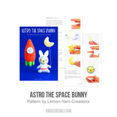 Astro the Space Bunny amigurumi pattern by Lemon Yarn Creations