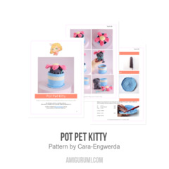 Pot Pet Kitty  amigurumi pattern by Cara Engwerda