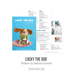 Lucky the Dog  amigurumi pattern by Natura Crochet