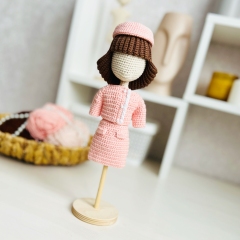 1960s outfit amigurumi pattern by Fluffy Tummy