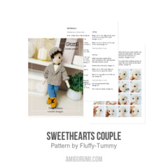 Sweethearts couple amigurumi pattern by Fluffy Tummy