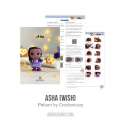 Asha (Wish) amigurumi pattern by Crocheniacs