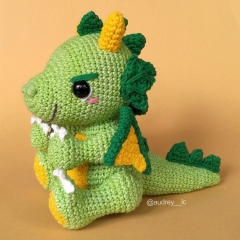 Luca the Baby Dragon amigurumi by Audrey Lilian Crochet