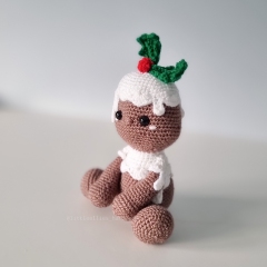 Podge the Christmas Pudding amigurumi by LittleEllies_Handmade