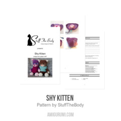 Shy Kitten  amigurumi pattern by StuffTheBody