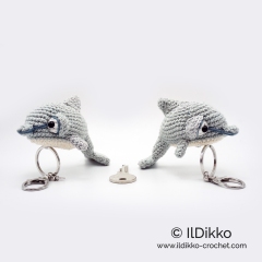 Donny the Dolphin Keychain amigurumi by IlDikko