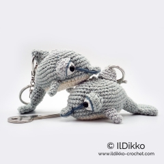 Donny the Dolphin Keychain amigurumi pattern by IlDikko