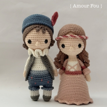 Romeo & Juliet amigurumi pattern by Amour Fou